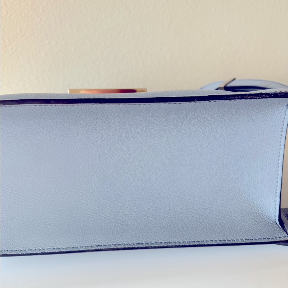 Tom Ford Powder Blue Satchel Handbag Medium T clasp top handle $3,500 - Picture 4 of 10